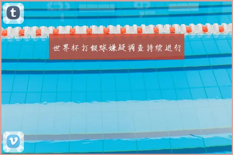 世界杯打假球嫌疑调查持续进行