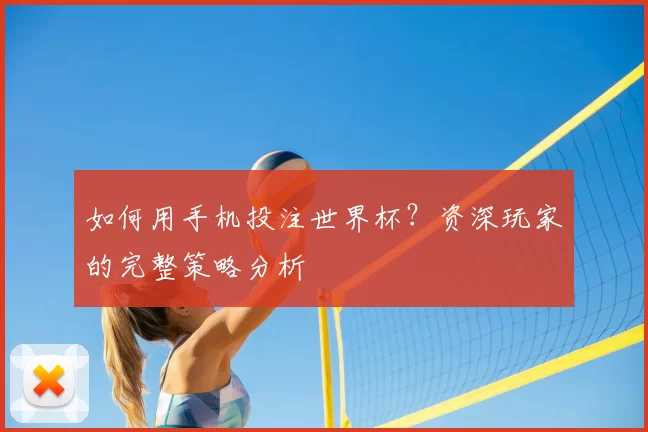 如何用手机投注世界杯？资深玩家的完整策略分析